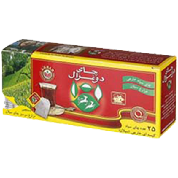 چای کیسه ای ساده دوغزال 25 عددی آی گراش